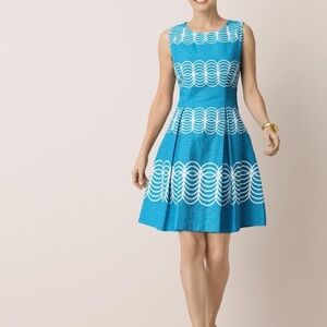 Just...Taylor Blue and White Mini Dress